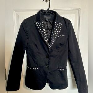 Unique, H&M, Women’s, Black, Bedazzled, Jacket, 4